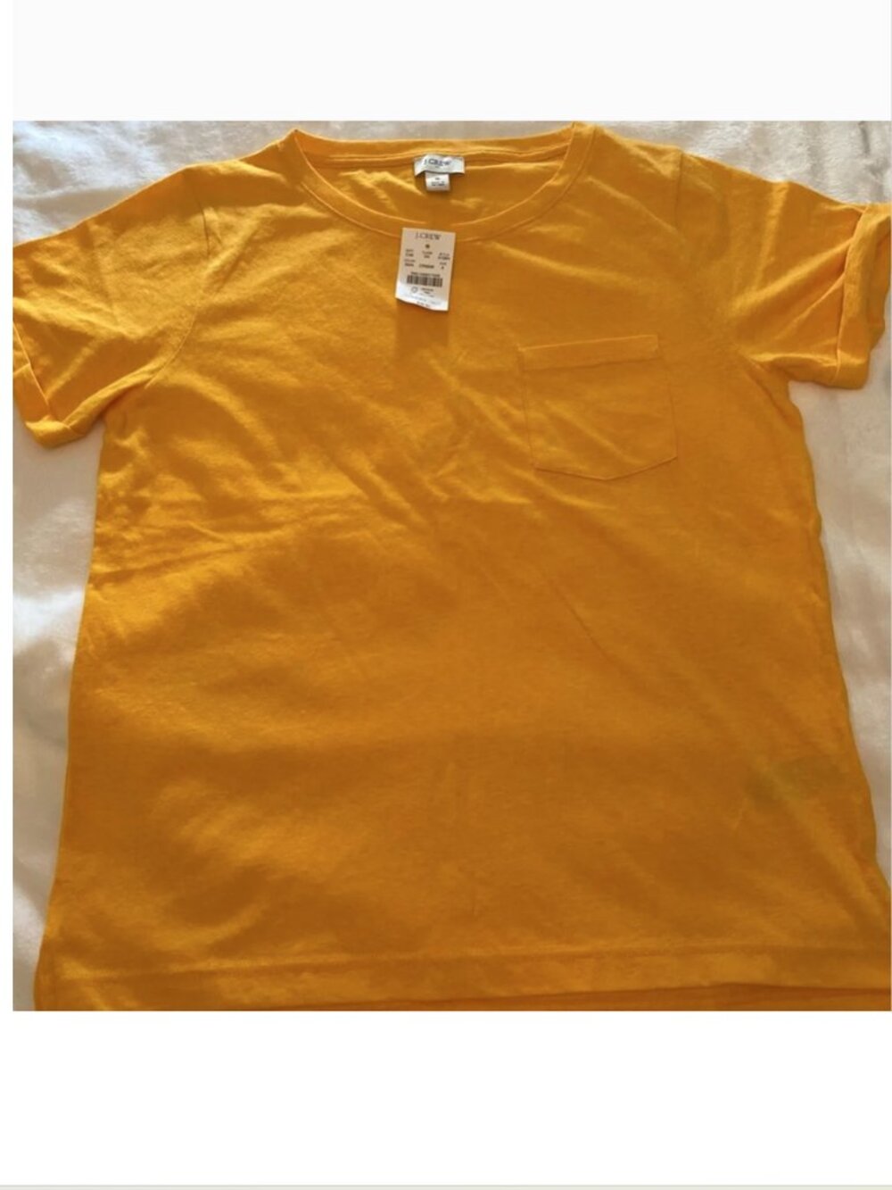 💛✨ J.Crew Factory Women’s Pocket Cuffed Sleeve Tee | New ✨💛